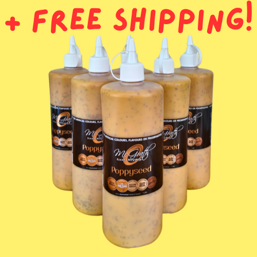 6 Pack Poppyseed Dressing 1lt Squeeze Bottle